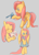 Size: 567x793 | Tagged: safe, artist:smallsartblog, imported from derpibooru, angel bunny, fluttershy, bird, pegasus, pony, rabbit, semi-anthro, bipedal, blushing, clothes, cute, dress, duo, female, gray background, male, mare, nuzzling, raised hoof, shyabetes, simple background, updated