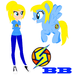 Size: 570x592 | Tagged: safe, artist:ayang888, artist:selenaede, imported from derpibooru, human, pegasus, pony, equestria girls, base used, clothes, crossover, equestria girls style, equestria girls-ified, hoodie, metroid, nintendo, ponified, samus aran, shoes, sneakers, super smash bros., zero suit samus