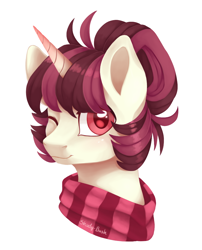 Size: 854x1058 | Tagged: safe, artist:shady-bush, imported from derpibooru, oc, oc only, oc:silk satin, pony, unicorn, bust, female, mare, portrait, simple background, solo, transparent background