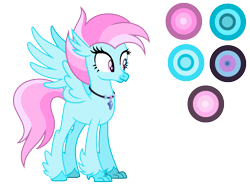 Size: 1708x1276 | Tagged: safe, artist:diamond-chiva, imported from derpibooru, oc, oc only, oc:grace wing, classical hippogriff, hippogriff, female, hippogriff oc, reference sheet, simple background, solo, transparent background