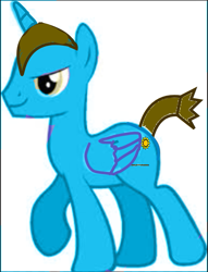 Size: 519x681 | Tagged: artist needed, safe, edit, imported from derpibooru, oc, oc only, alicorn, pony, 1000 hours in ms paint, alicorn oc, bad edit, male, simple background, stallion, white background