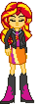 Size: 80x212 | Tagged: safe, artist:sunrisesurprise, imported from derpibooru, sunset shimmer, equestria girls, equestria girls (movie), animated, facepalm, female, pixel art, simple background, solo, transparent background