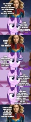 Size: 500x1963 | Tagged: safe, deleted from derpibooru, edit, edited screencap, imported from derpibooru, screencap, starlight glimmer, unicorn, avengers: endgame, captain marvel (marvel), comic, fanfic art, marvel cinematic universe, oh my goddess, screencap comic, star wars, the force