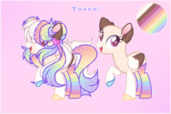 Size: 1024x682 | Tagged: safe, artist:_spacemonkeyz_, imported from derpibooru, oc, oc only, oc:tooru, pegasus, pony, bald, clothes, female, mare, rainbow socks, reference sheet, socks, solo, striped socks, two toned wings