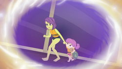 Size: 1920x1080 | Tagged: safe, imported from derpibooru, screencap, victoria, water lily (equestria girls), water lily (g4), turtle, equestria girls, equestria girls series, spring breakdown, spoiler:eqg series (season 2), clothes, female, lifejacket, mother and daughter, plushie, swimsuit, toy