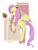 Size: 1124x1464 | Tagged: safe, artist:minor理, imported from derpibooru, fluttershy, bat pony, pony, apple, bat ponified, female, flutterbat, food, mare, race swap, solo