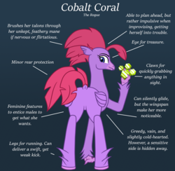 Size: 1100x1074 | Tagged: safe, artist:bsting, imported from derpibooru, oc, oc only, oc:cobalt coral, hippogriff, butt, dock, featureless crotch, gem, hippogriff oc, plot, solo, thief