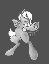 Size: 558x720 | Tagged: safe, artist:luohanpone, imported from derpibooru, limestone pie, pony, angry, armpits, female, fighting stance, mare, solo, wip