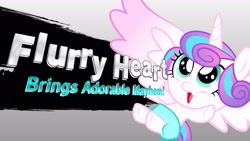 Size: 1920x1080 | Tagged: safe, artist:hollowfox the stallion, artist:xebck, derpibooru exclusive, imported from derpibooru, princess flurry heart, pony, baby, baby pony, cute, flurrybetes, foal, newcomer, super smash bros.