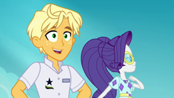 Size: 1920x1080 | Tagged: safe, imported from derpibooru, screencap, ragamuffin (equestria girls), rarity, equestria girls, equestria girls series, spring breakdown, spoiler:eqg series (season 2), clothes, female, geode of shielding, magical geodes, male, ragamuffin (g4)