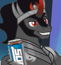 Size: 446x480 | Tagged: safe, artist:slamminu, edit, edited screencap, imported from derpibooru, screencap, king sombra, pony, the beginning of the end, cropped, king, male, nos, solo, stupid sexy sombra