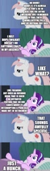 Size: 500x1695 | Tagged: safe, edit, edited screencap, imported from derpibooru, screencap, nurse redheart, starlight glimmer, pony, unicorn, comic:the epilogue, the point of no return, comic, screencap comic, sick
