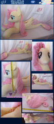 Size: 1500x3452 | Tagged: safe, artist:blackwater627, imported from derpibooru, fluttershy, princess celestia, twilight sparkle, alicorn, seapony (g4), my little pony: the movie, blind bag, female, fins, fish tail, irl, measuring tape, photo, plushie, prone, seaponified, seapony fluttershy, size comparison, solo, species swap, toy, twilight sparkle (alicorn)