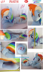 Size: 1500x2496 | Tagged: safe, artist:blackwater627, imported from derpibooru, princess celestia, rainbow dash, twilight sparkle, alicorn, pegasus, pony, bedroom eyes, blind bag, dock, female, folded wings, irl, lidded eyes, mare, measuring tape, photo, plushie, prone, size comparison, solo, toy, twilight sparkle (alicorn), wings