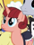 Size: 390x507 | Tagged: safe, imported from derpibooru, screencap, cobalt stone, lemony crumble, red ribbons (character), pony, unicorn, a royal problem, background pony, clothes, female, maid, mare, red ribbons, solo focus, unnamed pony