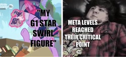 Size: 1147x519 | Tagged: safe, edit, edited screencap, editor:pony-berserker, imported from derpibooru, screencap, star swirl the bearded, twilight sparkle, alicorn, pony, the point of no return, book, impact font, jontron, twilight sparkle (alicorn)