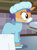 Size: 277x375 | Tagged: safe, imported from derpibooru, screencap, tender care, pony, unicorn, where the apple lies, background pony, clothes, cropped, face mask, female, hair net, mare, mask, scrubs (gear), solo, surgical mask