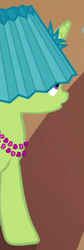 Size: 165x494 | Tagged: safe, imported from derpibooru, screencap, pony, unicorn, viva las pegasus, background pony, cropped, female, hat, lampshade, lampshade hat, mare, solo, unnamed character, unnamed pony