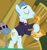 Size: 532x569 | Tagged: safe, imported from derpibooru, screencap, earth pony, pony, dungeons and discords, season 6, background pony, bipedal, clothes, cropped, drums, eyes closed, male, musical instrument, playing instrument, saxophone, shirt, solo, stallion, unnamed character, unnamed pony