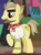 Size: 312x425 | Tagged: safe, imported from derpibooru, screencap, doctor caballeron, earth pony, pony, stranger than fan fiction, ancient artifact, background pony, clothes, cosplay, costume, cropped, male, raised hoof, solo, stallion, stubble, thick eyebrows