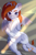 Size: 1000x1500 | Tagged: safe, artist:pyanse, imported from derpibooru, oc, oc only, oc:raven eve'hart, demon, demon pony, original species, pony, both cutie marks, slit eyes, slit pupils, solo, ych result
