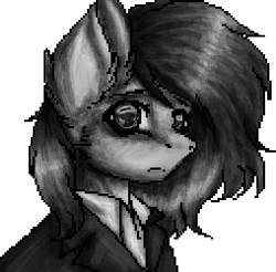 Size: 254x250 | Tagged: safe, artist:uglypartyhat, imported from derpibooru, oc, oc only, oc:connor, earth pony, pony, bust, clothes, necktie, photo, portrait, simple background, suit, traditional art, transparent background