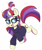 Size: 2894x3414 | Tagged: safe, artist:norithecat, imported from derpibooru, moondancer, pony, unicorn, accessories, accessory, clothes, dancerbetes, digital, eyelashes, female, glasses, hair tie, hairtie, happy, horn, messy hair, messy mane, running, simple background, smiling, solo, sweater, turtleneck, white background