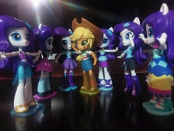 Size: 4000x3000 | Tagged: safe, imported from derpibooru, applejack, rarity, equestria girls, commonity, doll, equestria girls minis, eqventures of the minis, female, lesbian, multeity, rarijack, shipping, toy