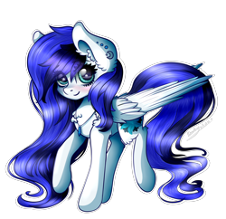 Size: 3000x2900 | Tagged: safe, artist:kindny-chan, imported from derpibooru, oc, oc only, oc:antilia, pegasus, pony, female, mare, simple background, solo, transparent background