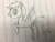 Size: 3264x2448 | Tagged: safe, artist:asiandra dash, artist:rainbow dash is best pony, imported from derpibooru, rainbow dash, pegasus, pony, cute, dashabetes, female, lineart, solo, traditional art