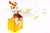 Size: 2938x1959 | Tagged: safe, artist:liaaqila, imported from derpibooru, derpy hooves, pegasus, pony, the point of no return, ? block, box, female, letter, mailbag, mailmare, nintendo, question mark block, simple background, smiling, solo, super mario bros., traditional art, white background
