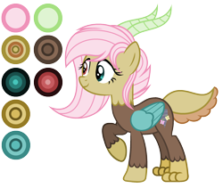 Size: 1944x1640 | Tagged: safe, artist:diamond-chiva, imported from derpibooru, oc, oc only, oc:mythic swirl, hybrid, base used, female, interspecies offspring, offspring, parent:discord, parent:fluttershy, parents:discoshy, simple background, solo, transparent background