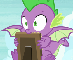 Size: 880x720 | Tagged: safe, imported from derpibooru, screencap, spike, dragon, the point of no return, claws, cropped, male, picture frame, winged spike, wings