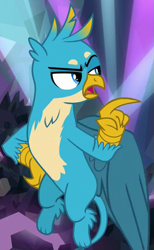 Size: 339x552 | Tagged: safe, imported from derpibooru, gallus, griffon, what lies beneath, claws, male