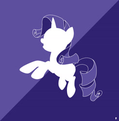 Size: 1920x1962 | Tagged: safe, artist:awesomedude14, derpibooru exclusive, imported from derpibooru, rarity, pony, female, happy, simple background, solo, tritone