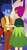 Size: 338x630 | Tagged: safe, imported from derpibooru, screencap, dax cobalt, grassy knoll (character), grassy knoll (g4), equestria girls, equestria girls series, twilight under the stars, spoiler:eqg series (season 2), background human, clothes, cropped, female, glasses, male, pants, skirt, sweater, turtleneck