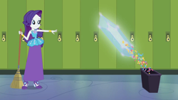 Size: 1280x720 | Tagged: safe, artist:starman1999, edit, edited screencap, imported from derpibooru, screencap, rarity, equestria girls, clothes, female, long skirt, magic, magical geodes, skirt, solo