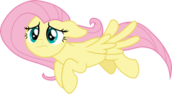 Size: 5489x3000 | Tagged: safe, artist:cloudy glow, artist:cloudyglow, imported from derpibooru, fluttershy, pegasus, pony, the beginning of the end, .ai available, cute, female, floppy ears, flying, frown, mare, sad, sadorable, shyabetes, simple background, solo, transparent background, vector, wings