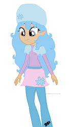 Size: 433x737 | Tagged: safe, artist:kingbases, artist:mapleb, imported from derpibooru, equestria girls, barely eqg related, base used, clothes, crossover, equestria girls style, equestria girls-ified, frosty puff, strawberry shortcake, winter outfit