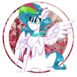 Size: 1024x1024 | Tagged: safe, artist:teaandsheep, imported from derpibooru, oc, oc only, oc:filly brush, pegasus, pony, circle background, solo