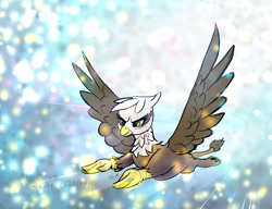 Size: 3136x2407 | Tagged: safe, artist:xbi, derpibooru exclusive, imported from derpibooru, gilda, griffon, 30 minute art challenge, female, flying, solo