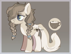 Size: 1280x979 | Tagged: safe, artist:biitt, imported from derpibooru, oc, oc only, oc:marshmallow cream, earth pony, pony, female, mare, reference sheet, solo