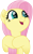 Size: 3000x4817 | Tagged: safe, artist:cloudy glow, artist:cloudyglow, imported from derpibooru, fluttershy, pegasus, pony, my little pony: the movie, bust, cute, female, hooves to the chest, looking away, looking sideways, mare, open mouth, shyabetes, simple background, smiling, solo, transparent background, vector