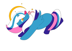 Size: 4376x3104 | Tagged: safe, artist:shadowsoftourture, imported from derpibooru, oc, oc:fleurbelle, alicorn, pony, alicorn oc, bow, female, hair bow, looking back, mare, ribbon, smiling, yellow eyes