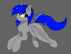 Size: 1280x960 | Tagged: safe, artist:llhopell, imported from derpibooru, oc, oc only, oc:hope(llhopell), pegasus, pony, male, simple background, smiley face, smiling, solo, stallion