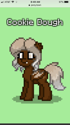 Size: 750x1334 | Tagged: safe, imported from derpibooru, oc, oc:cookie dough, bat pony, pony, pony town, cute, female, mare, pixel art, standing