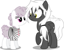 Size: 1896x1487 | Tagged: safe, artist:zacatron94, imported from derpibooru, oc, oc only, oc:captain white, oc:curly mane, pegasus, pony, alternate design, clothes, female, mare, shirt, vector
