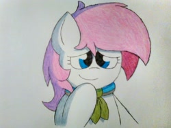Size: 1600x1200 | Tagged: safe, artist:thebadbadger, imported from derpibooru, oc, oc:lilac, pony, simple background, traditional art, white background