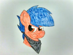 Size: 1600x1200 | Tagged: safe, artist:thebadbadger, imported from derpibooru, oc, oc:phire demon, pony, simple background, traditional art, white background