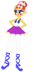 Size: 286x599 | Tagged: safe, artist:selenaede, artist:wynterstar93, imported from derpibooru, sunset shimmer, human, equestria girls, ballerina, ballet slippers, ballora, barely eqg related, base used, clothes, crossover, five nights at freddy's, five nights at freddy's: sister location, jewelry, scott cawthon, sister location, slippers, tiara